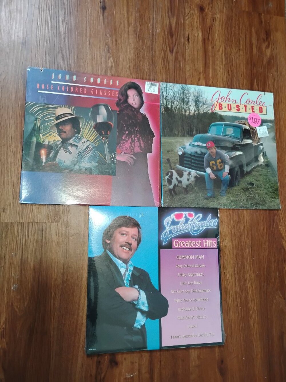 Deadstock Vintage John Conlee Vinyl Record Lot Greatest Hit Busted